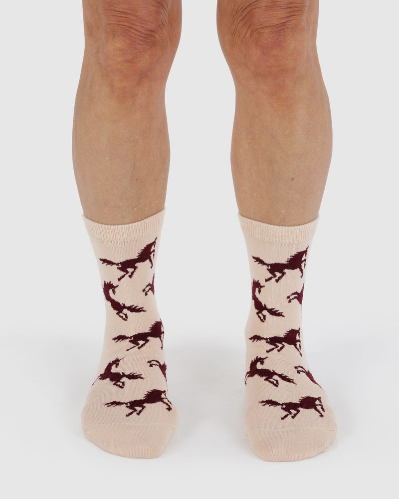 BAGGU  Crew Sock - Horses