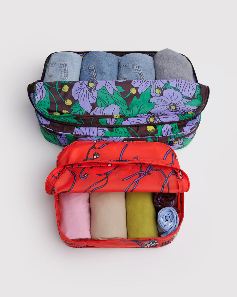 BAGGU New Arrivals Large Packing Cube Set - Poppy Mix