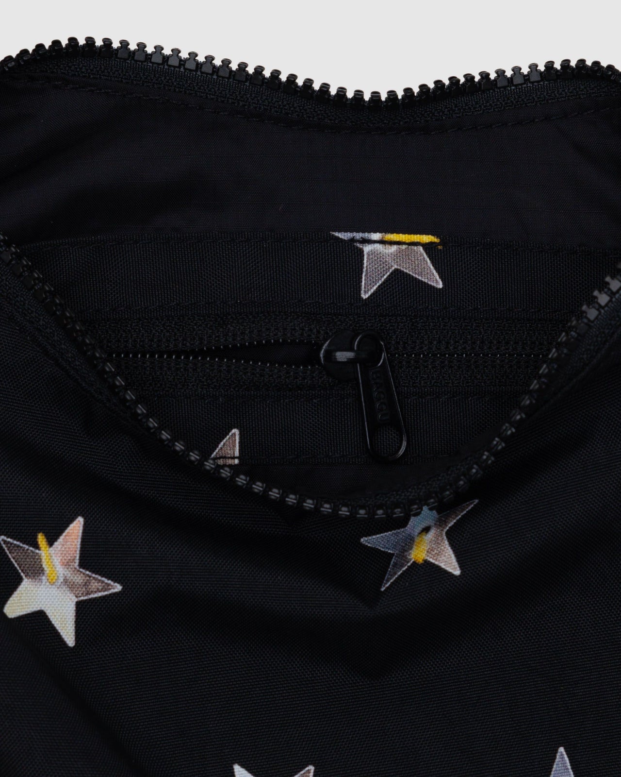 Small Nylon Crescent Bag - Stars