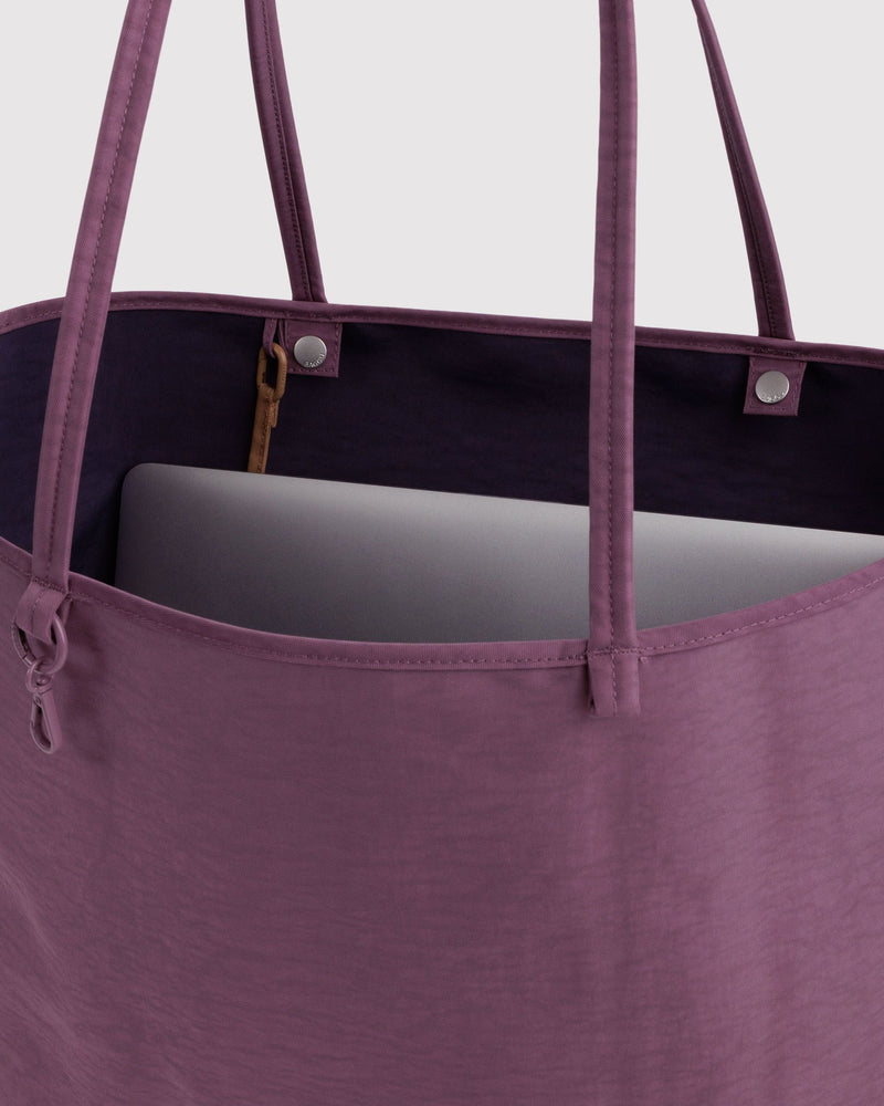 BAGGU  Large Nylon Reversible Tote - Wild Plum Mix