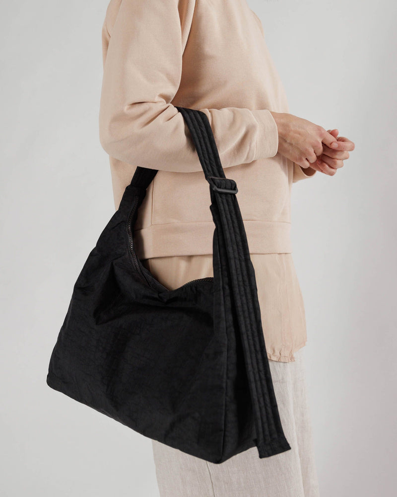 BAGGU  Nylon Shoulder Bag - Black