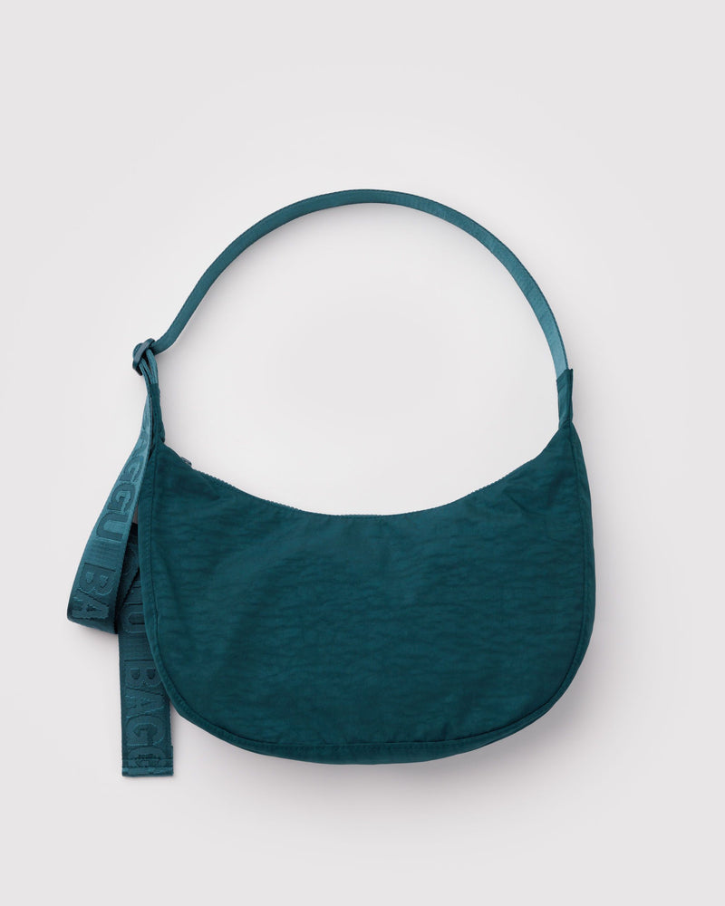 BAGGU  Medium Nylon Crescent Bag - Deep Sea
