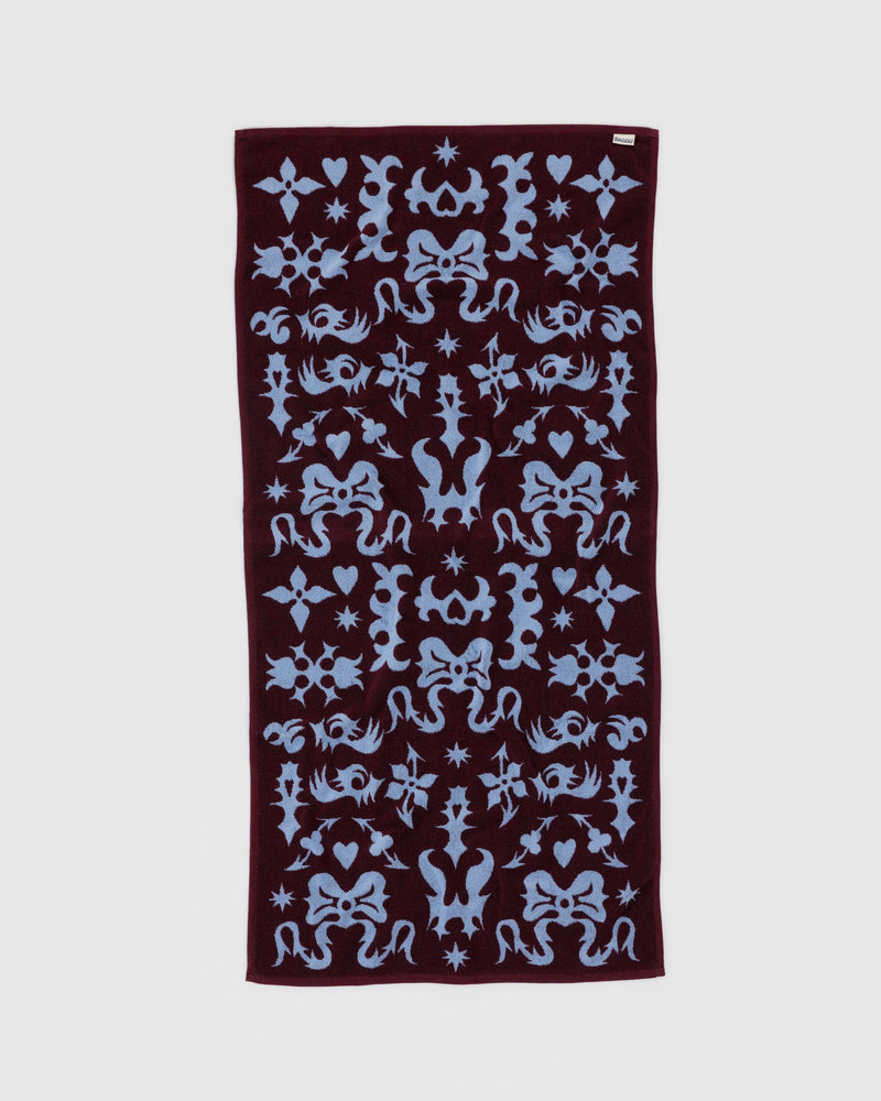 BAGGU  Bath Towel - Western Cut Outs