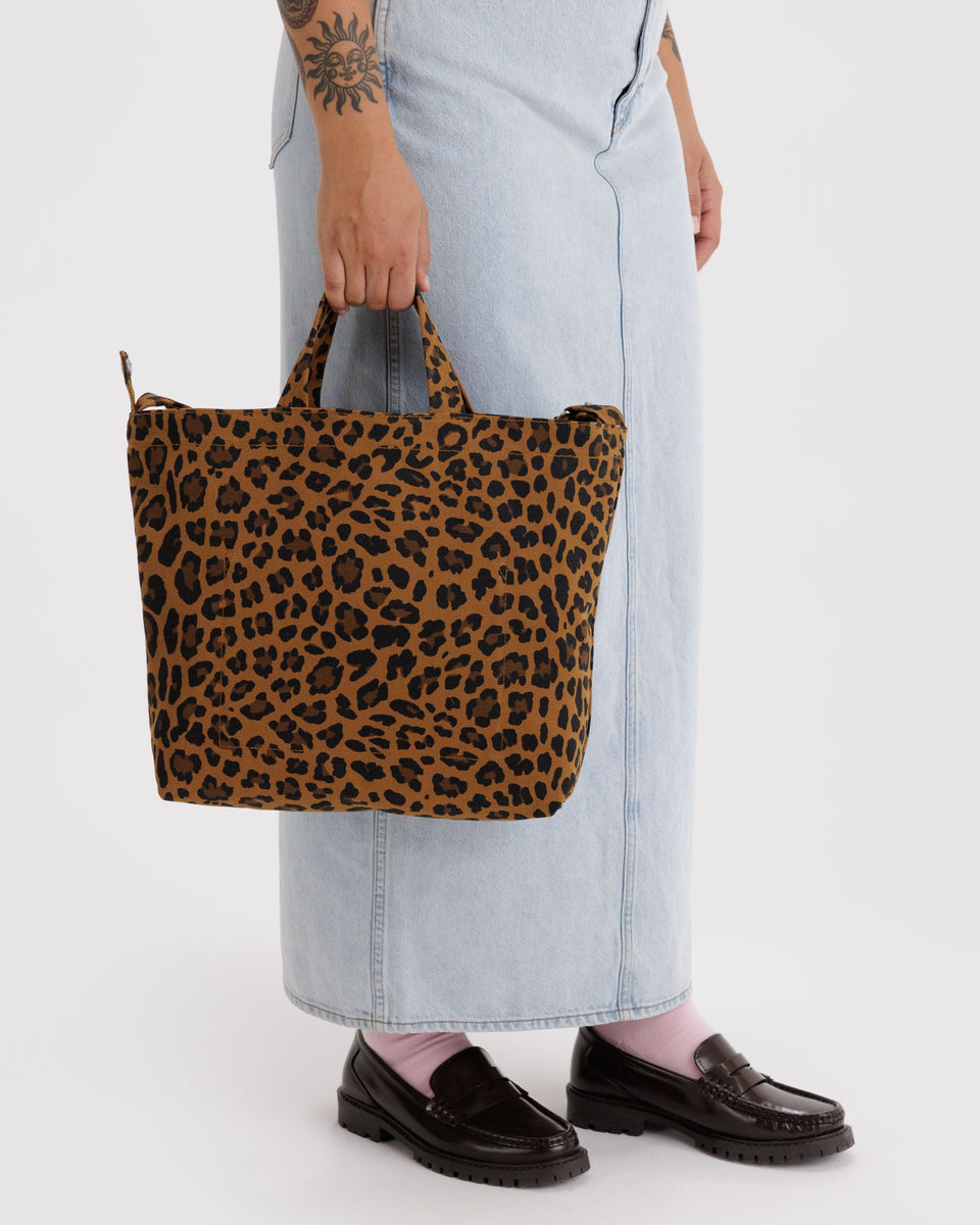 BAGGU Products Horizontal Zip Duck Bag - Leopard