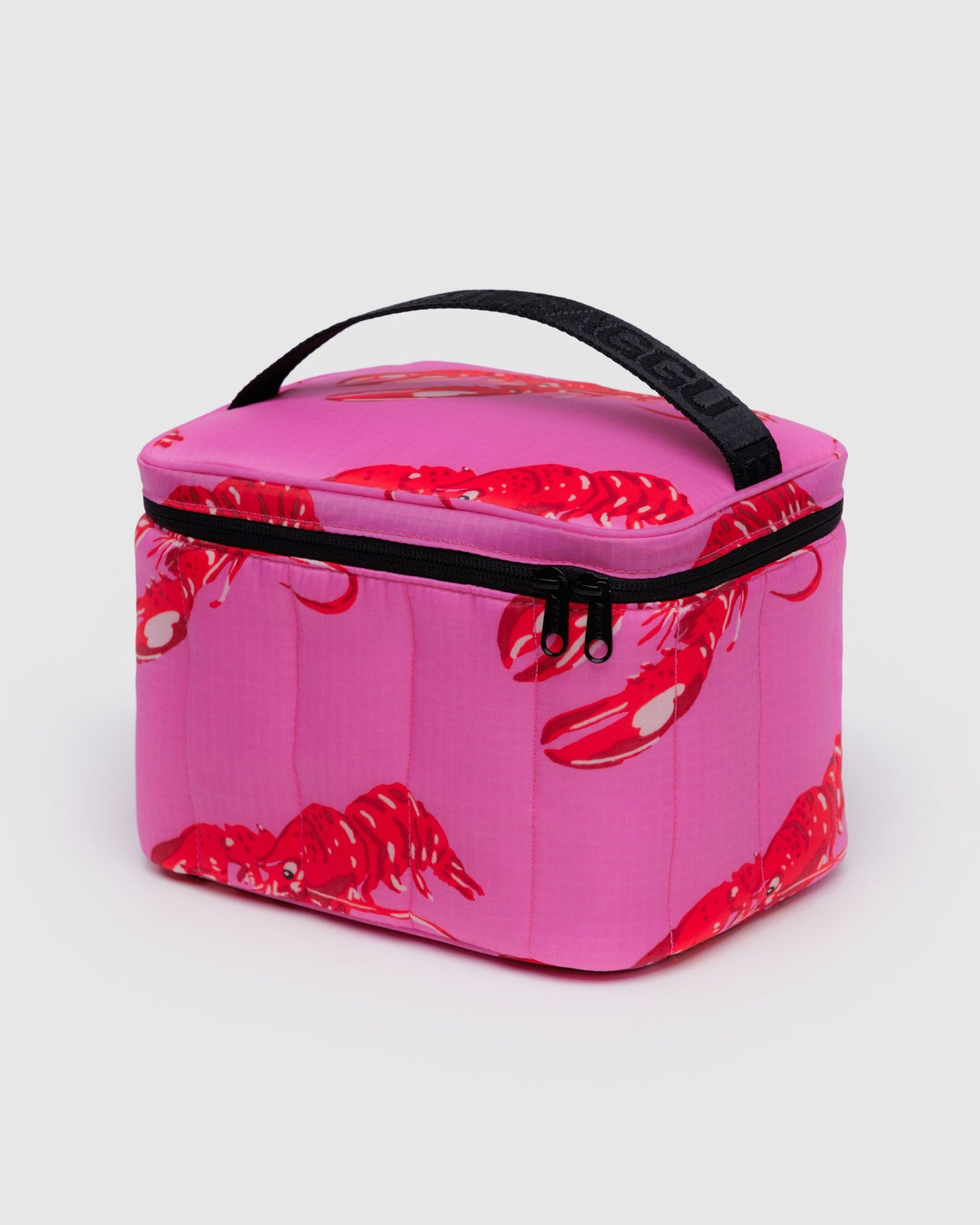 Puffy Lunch Bag - Pink Lobster
