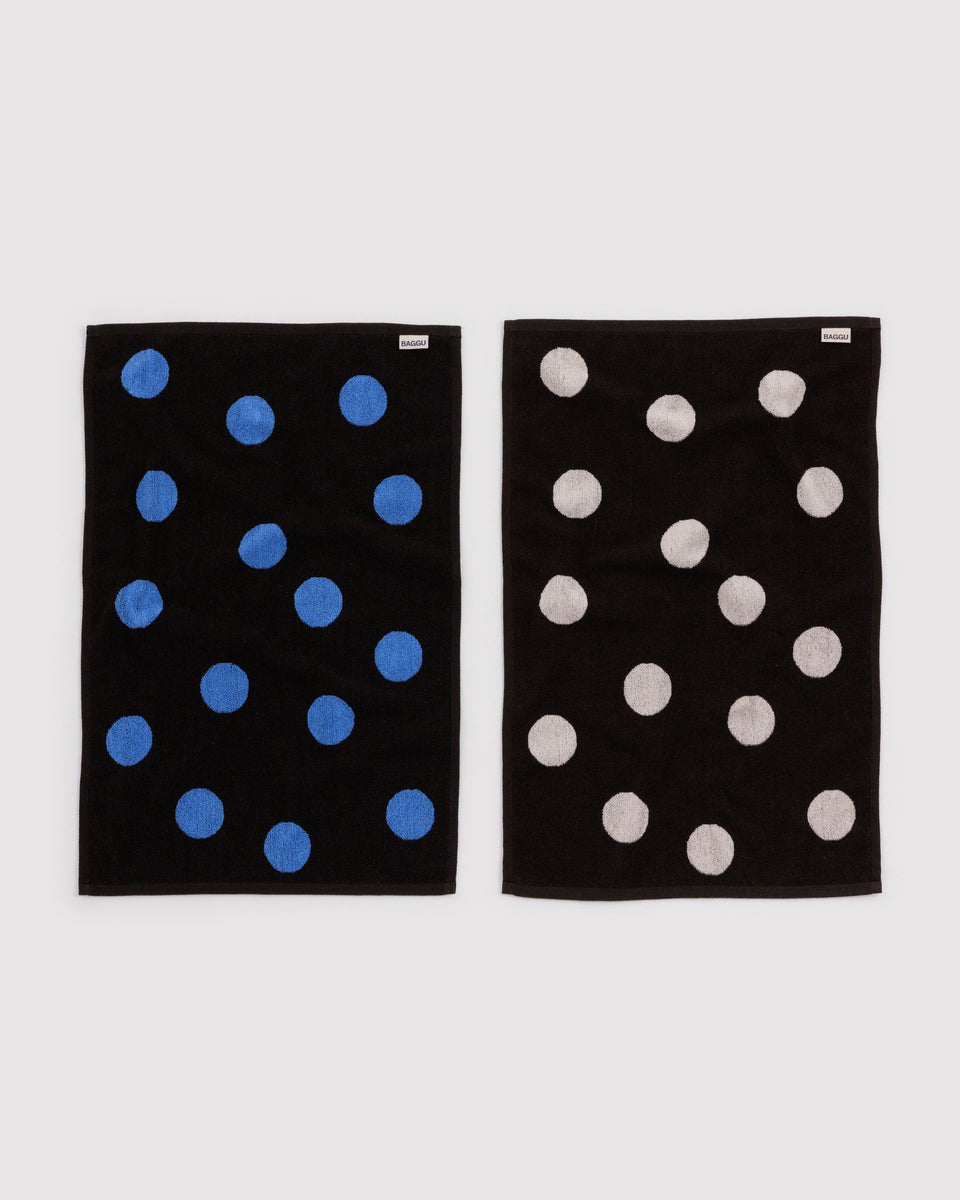 BAGGU Home & Outdoor Hand Towel Set of 2 - Polka Dot Mix