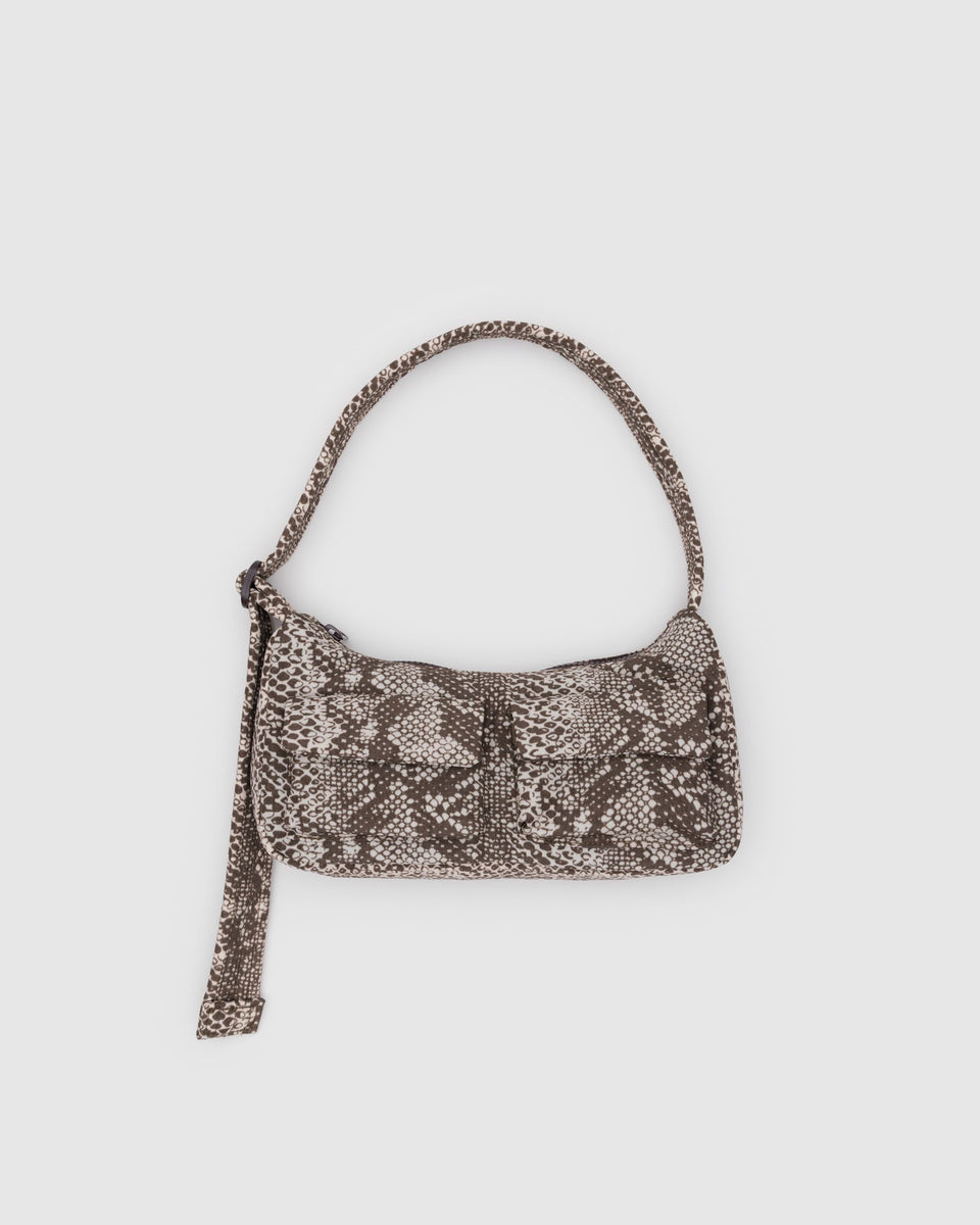 BAGGU PRODUCTS Cargo Shoulder Bag - Snakeskin