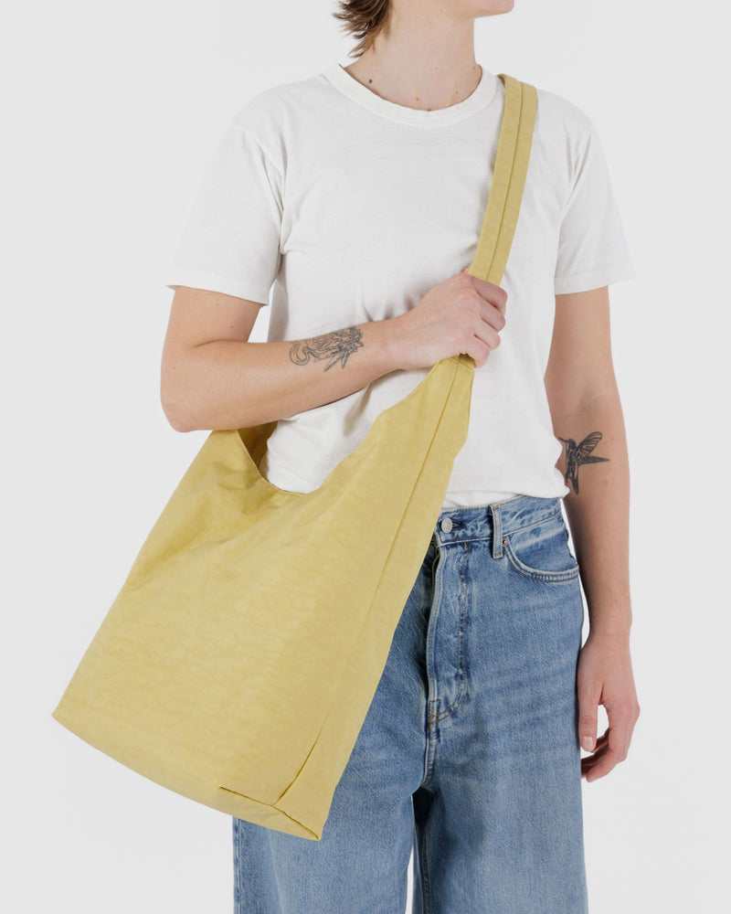 BAGGU.com Crossbody Bags Large Nylon Sling - Butter