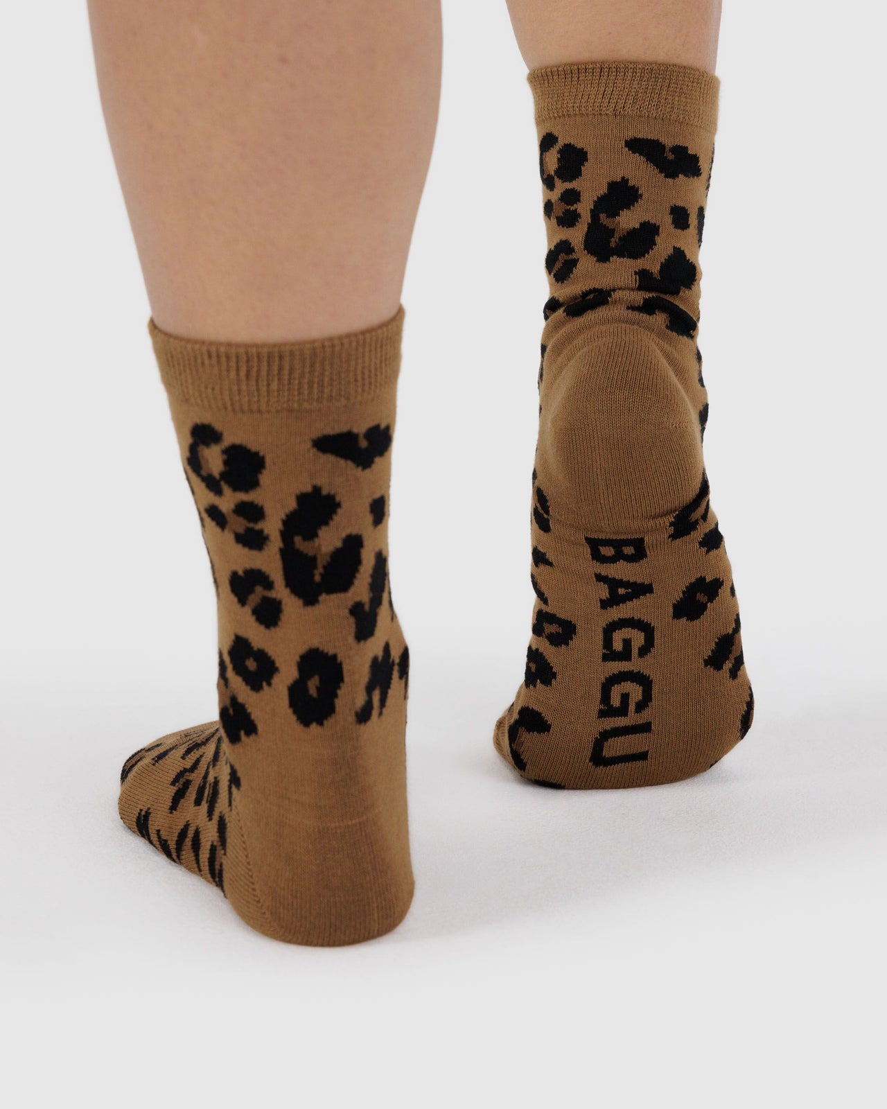 Crew Sock - Dark Leopard