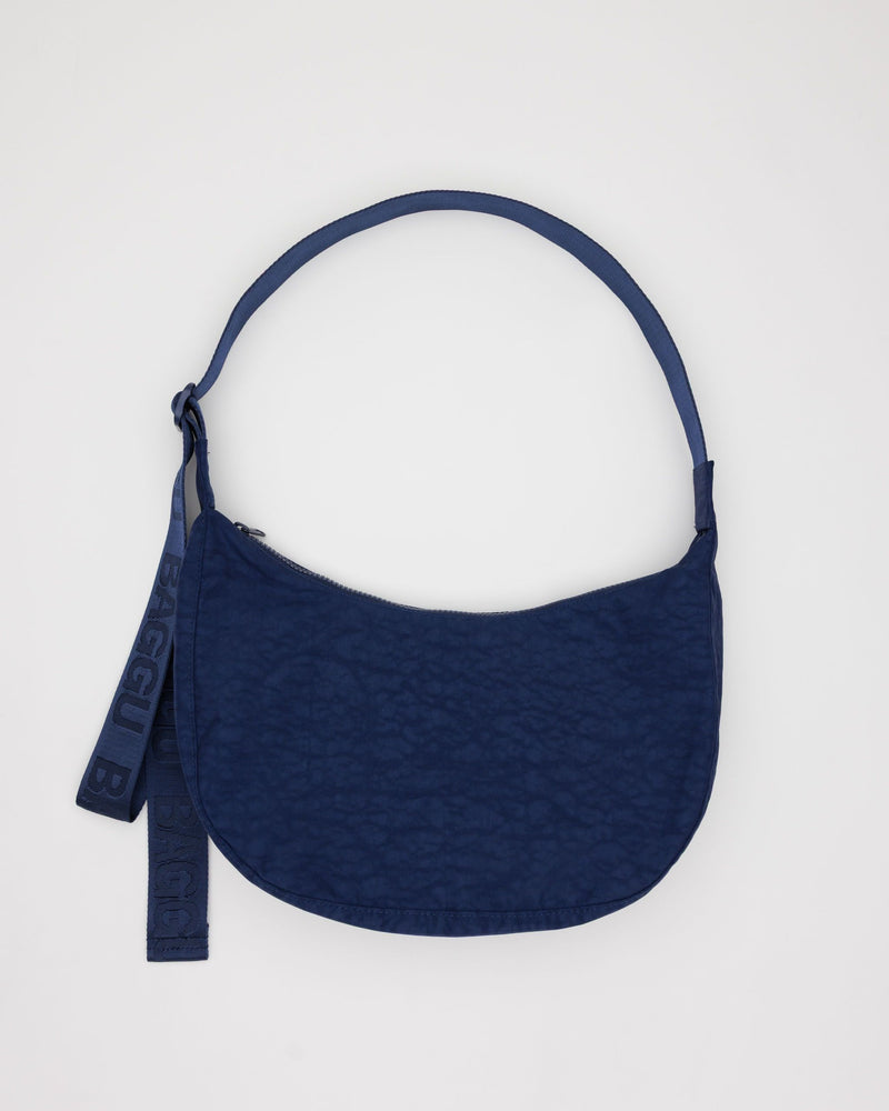 BAGGU.com Crossbody Bags Medium Nylon Crescent Bag - Navy