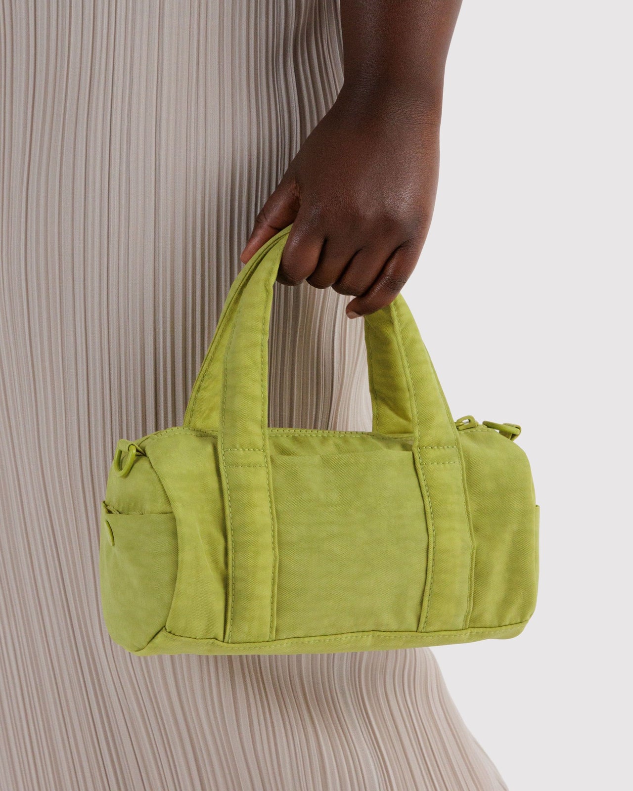 Small Nylon Duffle Bag - Chartreuse