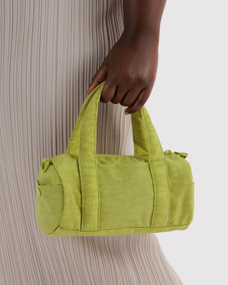 BAGGU  Small Nylon Duffle Bag - Chartreuse