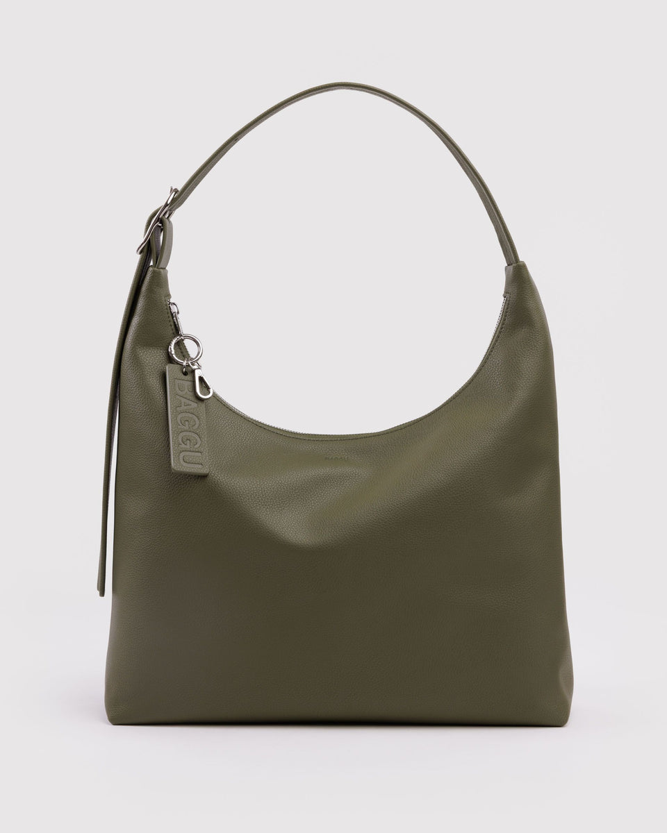 BAGGU Products Recycled Leather Shoulder Bag - Loden