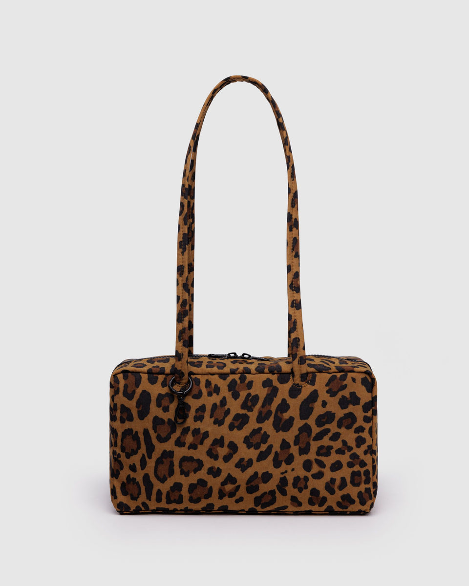 BAGGU Shop All Nylon Bowler Bag - Leopard