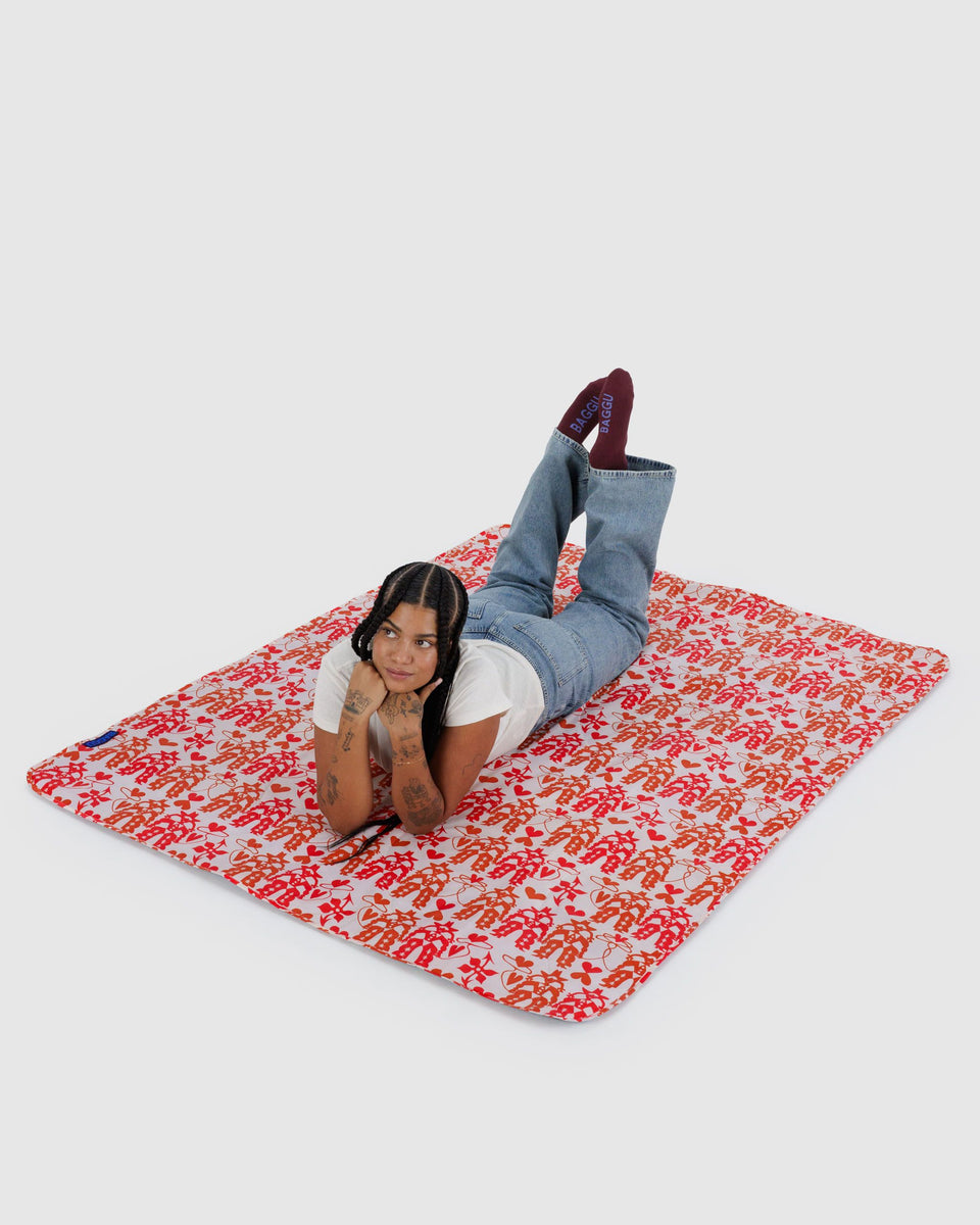 BAGGU Home & Outdoor Puffy Picnic Blanket - Cowgirl