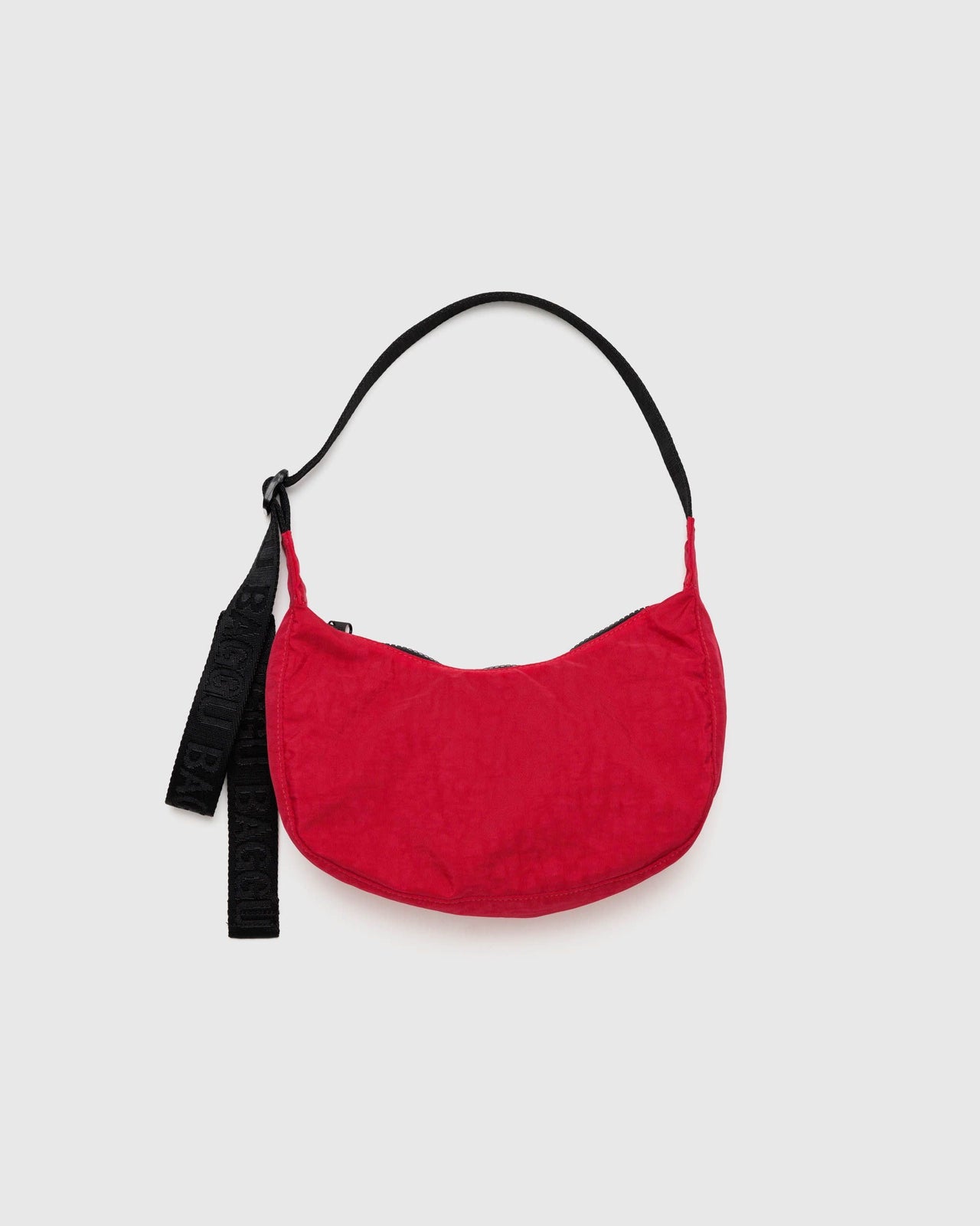 Medium Nylon Crescent Bag - Candy Apple