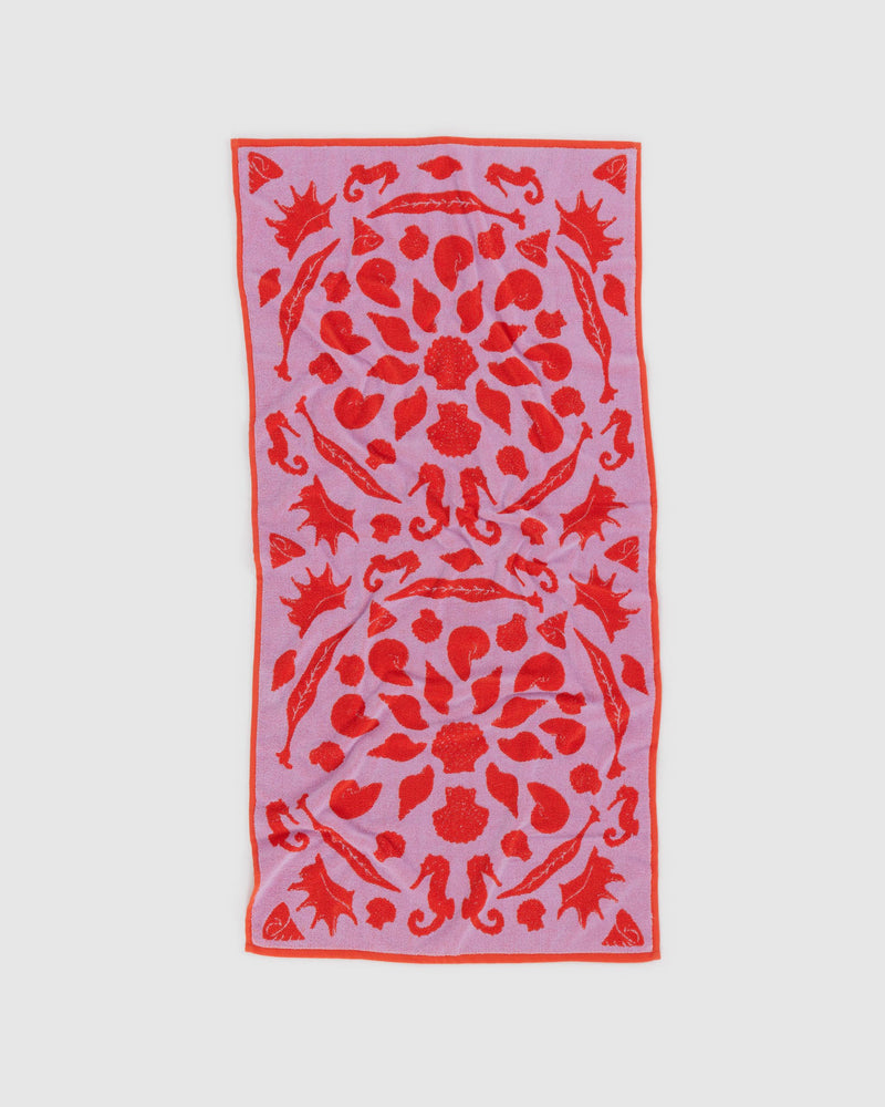 BAGGU  Bath Towel - Sea Shells