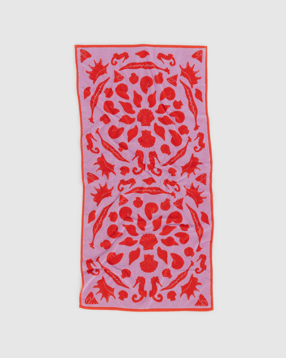 BAGGU ALL PRODUCTS Bath Towel - Sea Shells