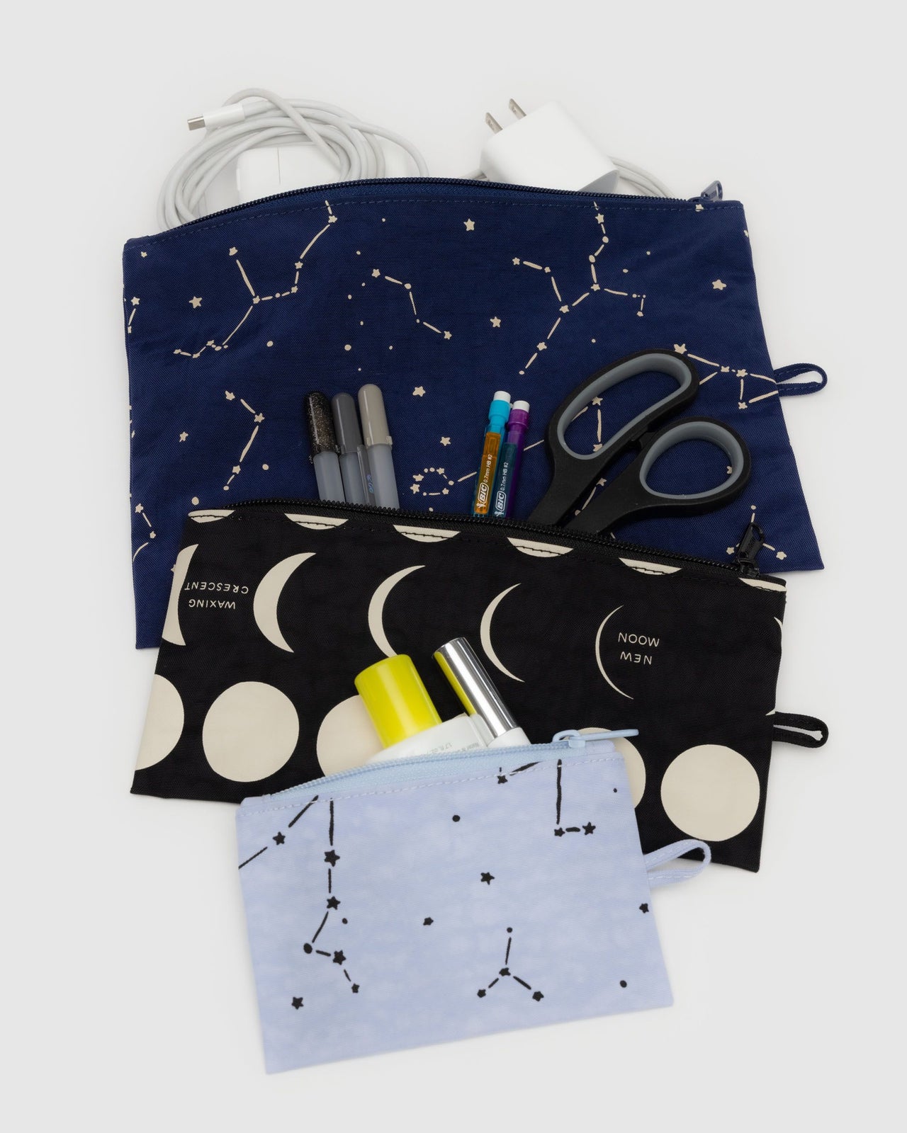 Flat Pouch Set - Night Sky