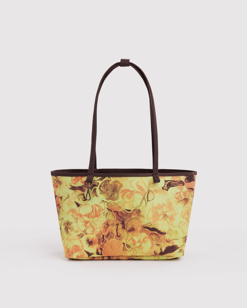 BAGGU New Arrivals Medium Nylon Reversible Tote - Nasturtiums Ruth Asawa