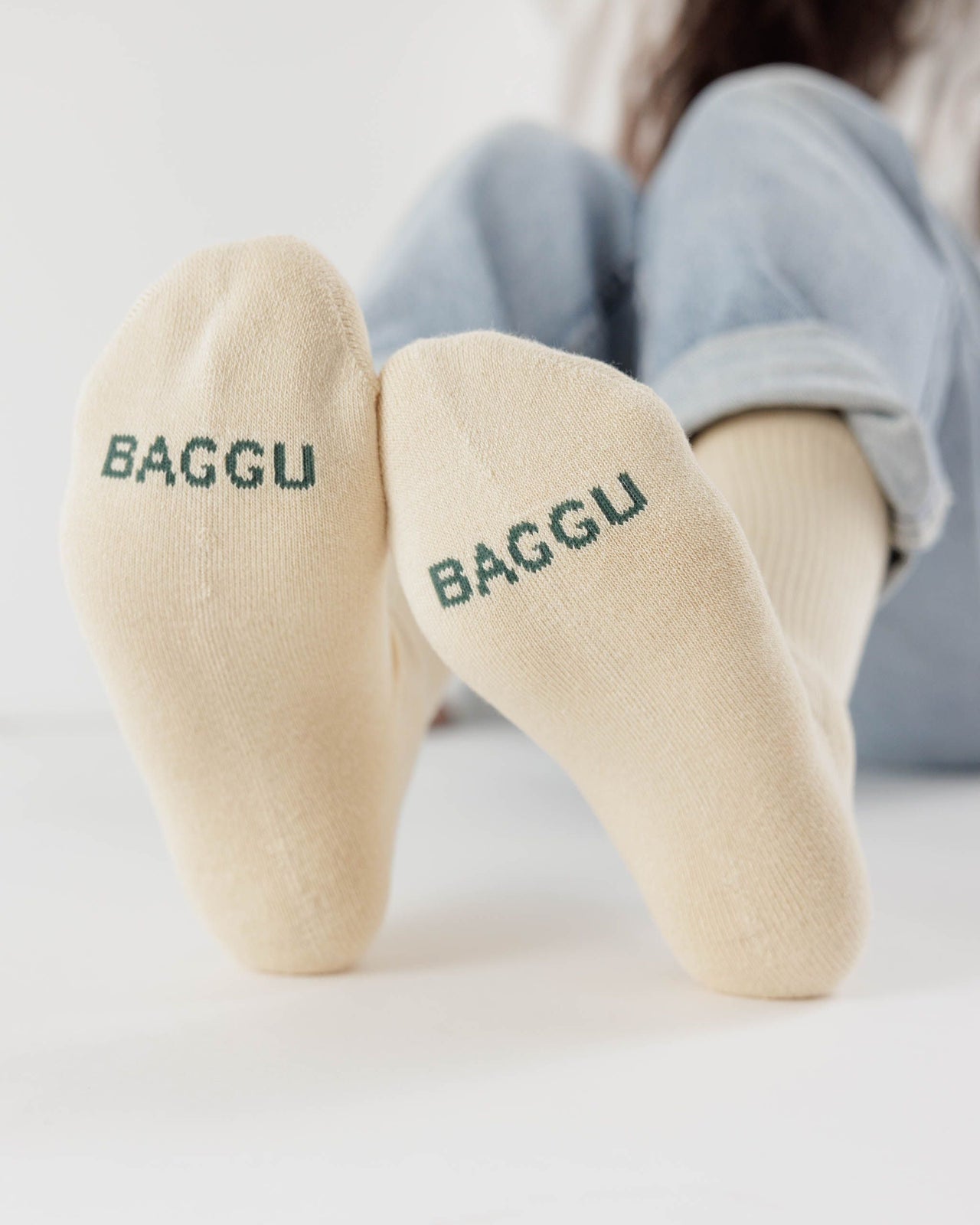 Ribbed Sock - Ecru