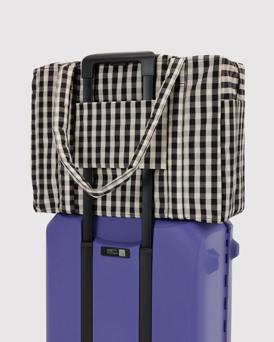 BAGGU ALL PRODUCTS (EXCEPT GIFT CARDS) Cloud Carry-on - Black and Cream Gingham