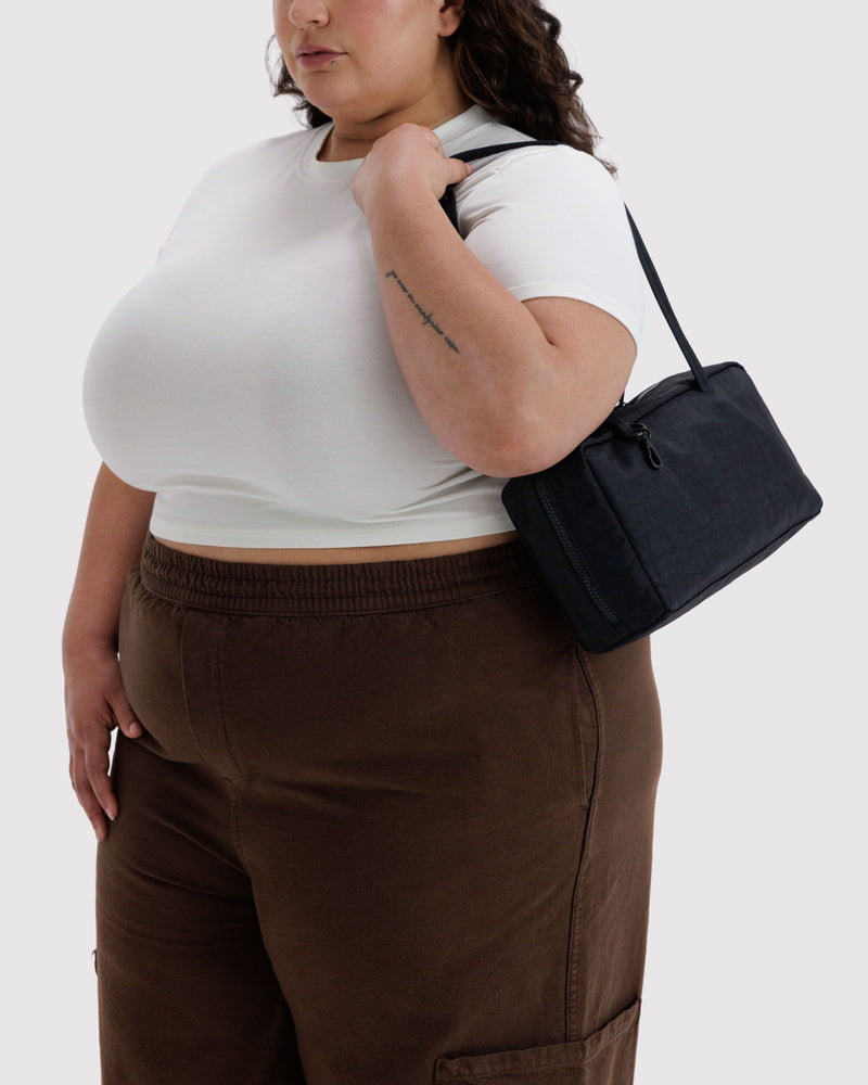 BAGGU  Nylon Bowler Bag - Black
