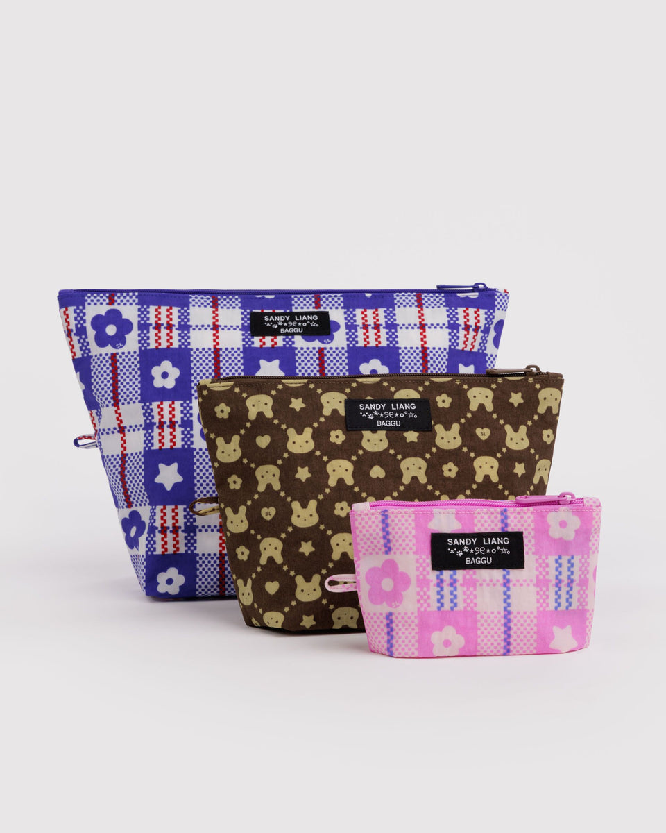 BAGGU Products Go Pouch Set - Sandy Liang