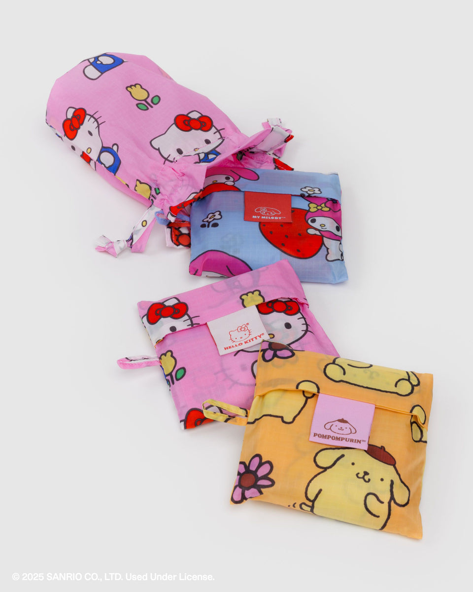 BAGGU PRODUCTS Standard Baggu Set of 3 - Hello Kitty and Friends Florals