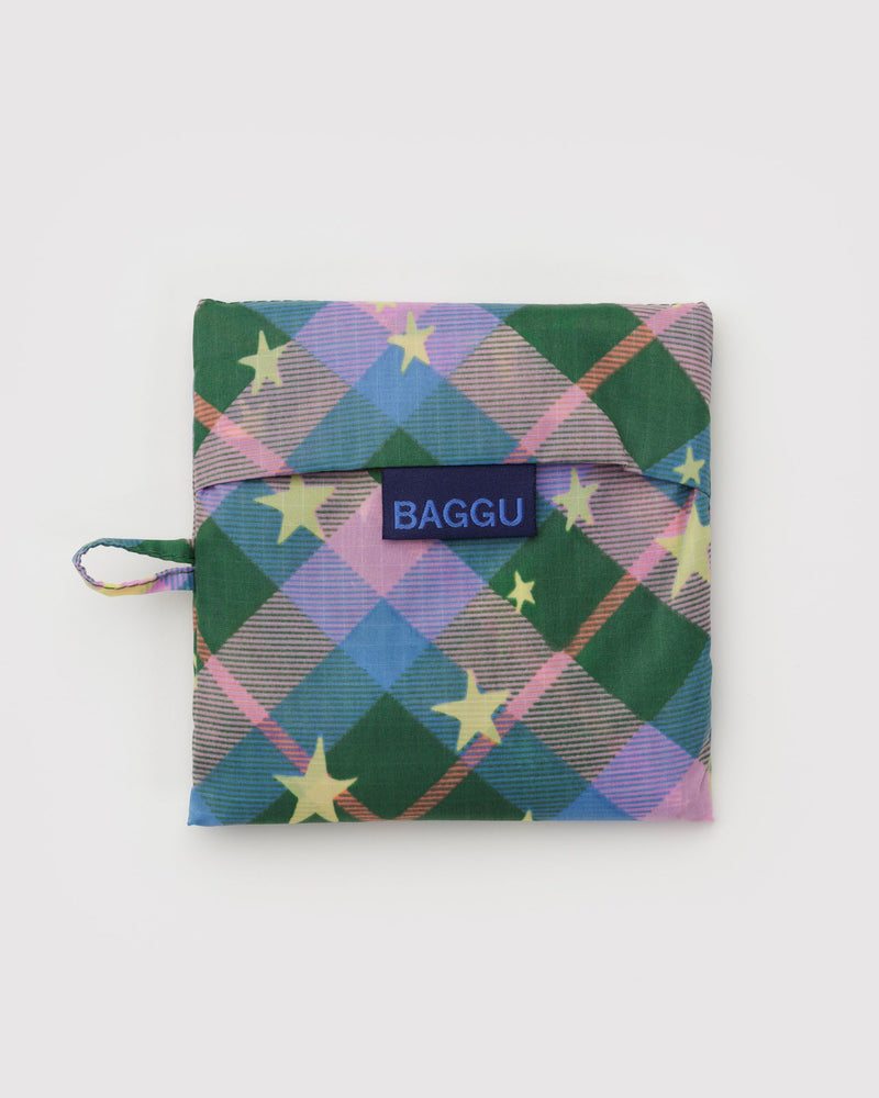 BAGGU.com  Standard Baggu - Green Star Plaid