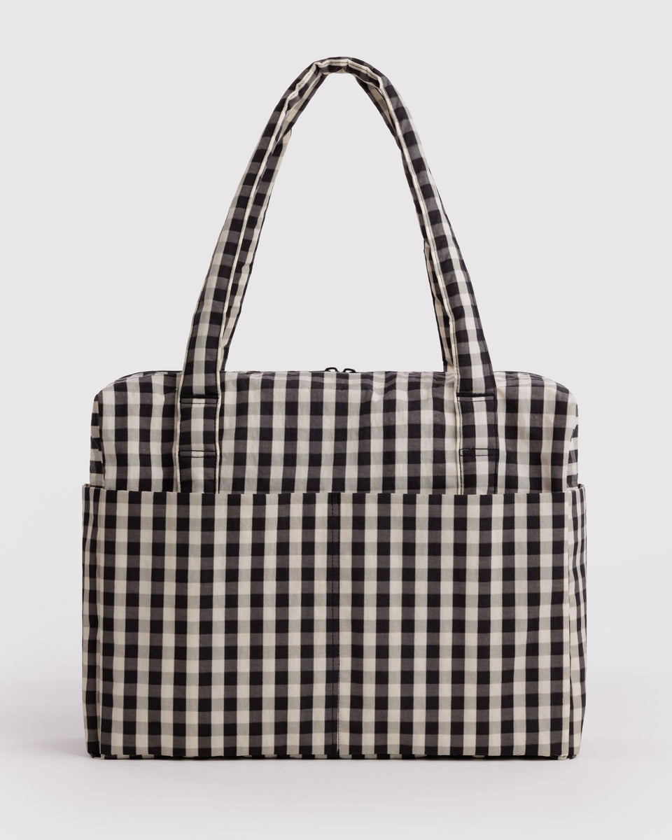 BAGGU ALL PRODUCTS (EXCEPT GIFT CARDS) Cloud Carry-on - Black and Cream Gingham