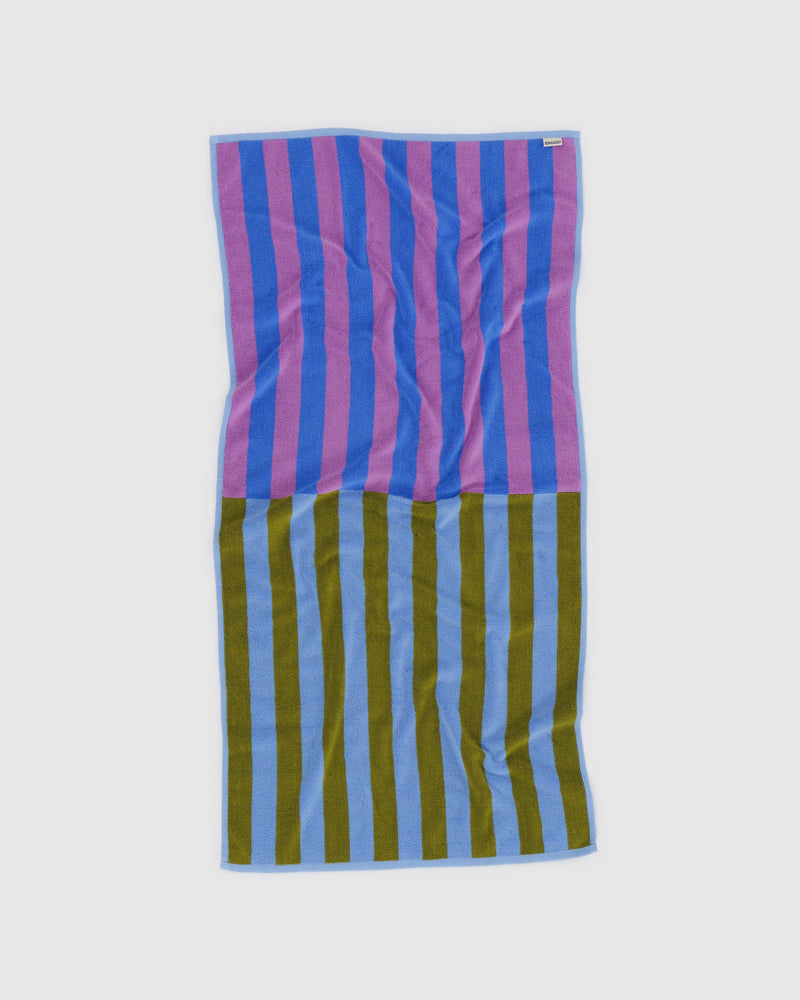 BAGGU ALL PRODUCTS Bath Towel - Cabana Stripe Mix