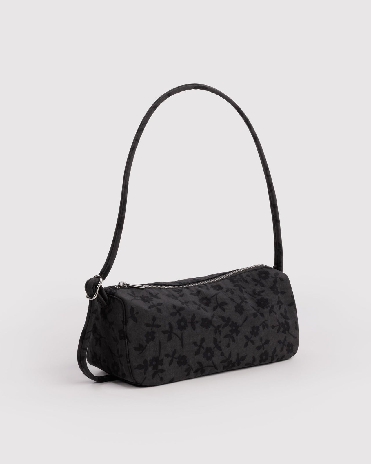 Nylon Loaf Bag - Charcoal Ditsy Floral