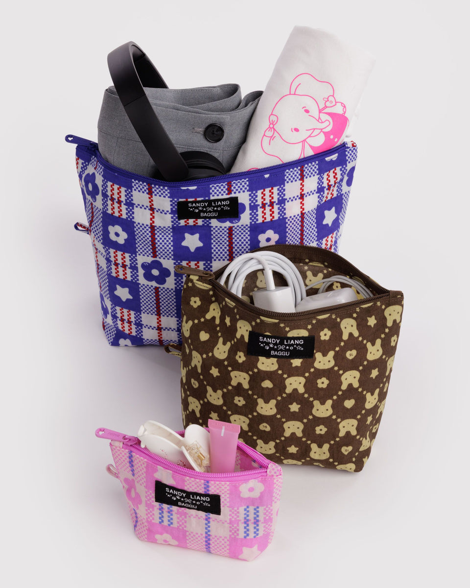 BAGGU Travel Go Pouch Set - Sandy Liang