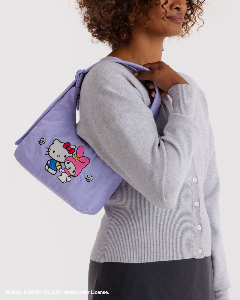 BAGGU  Mini Nylon Shoulder Bag - Embroidered Hello Kitty & My Melody