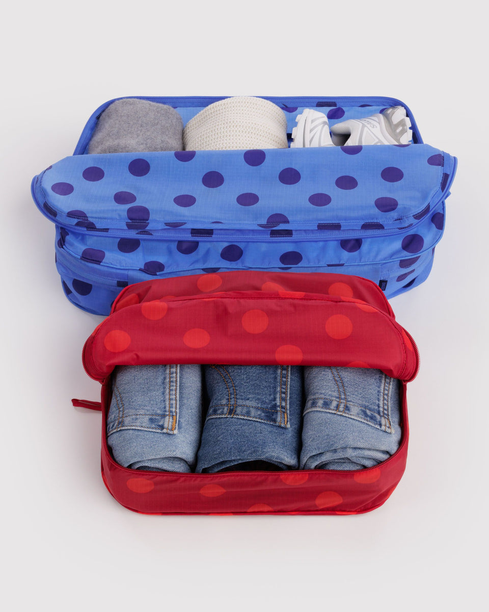 BAGGU New Arrivals Large Packing Cube Set - Polka Dot Mix