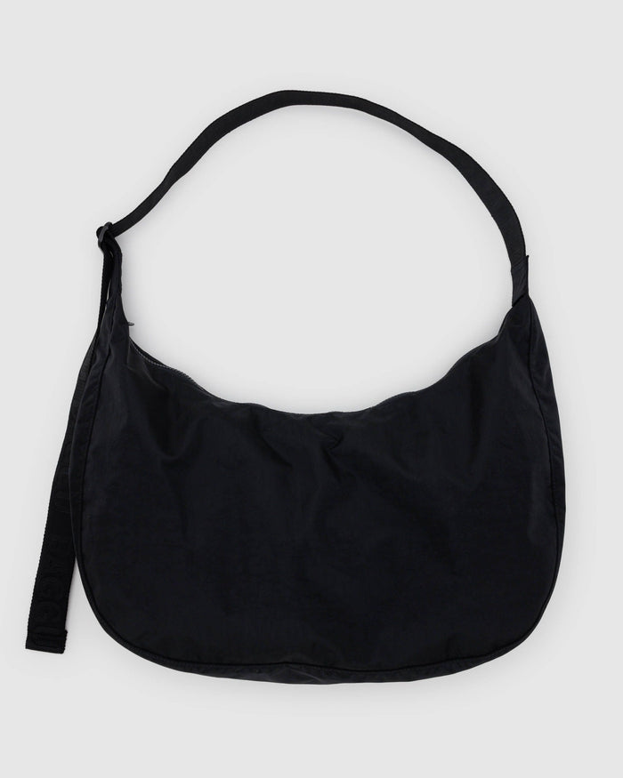 BAGGU Nylon Crescent Bags Large Nylon Crescent Bag - Black