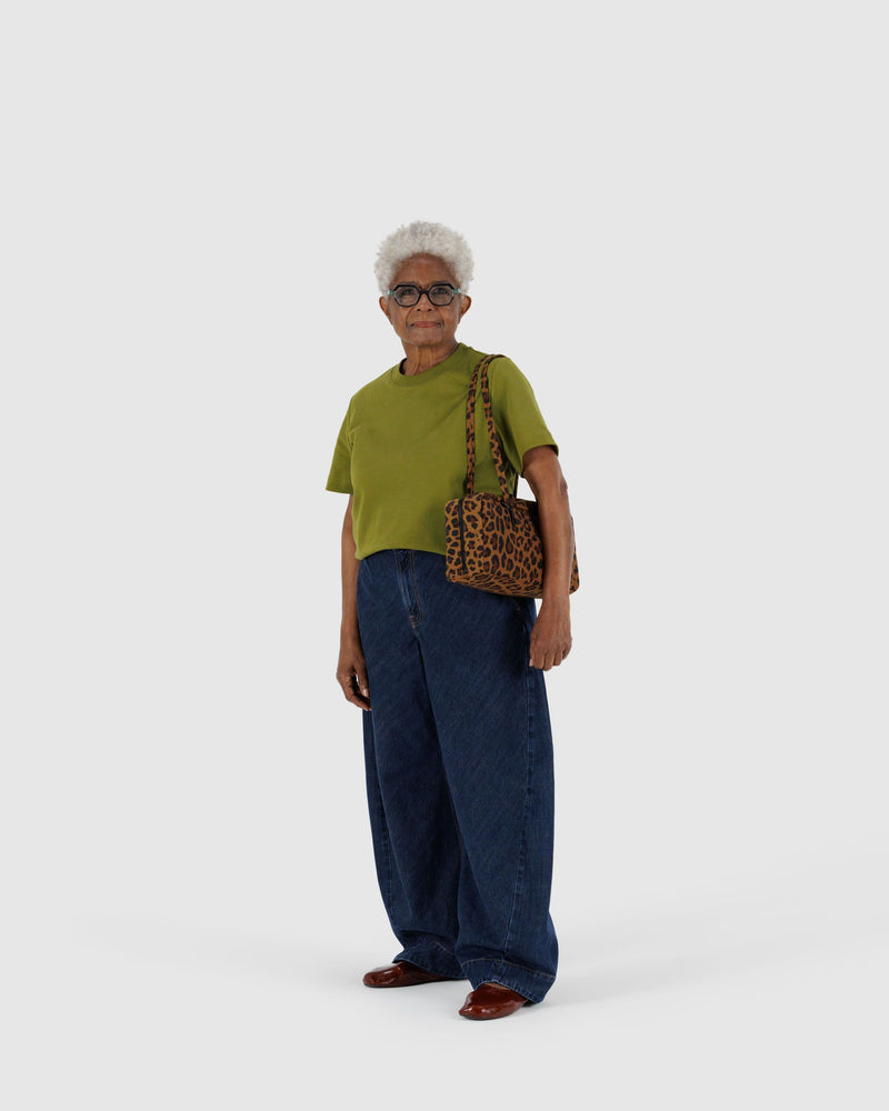 BAGGU ALL PRODUCTS Nylon Bowler Bag - Leopard