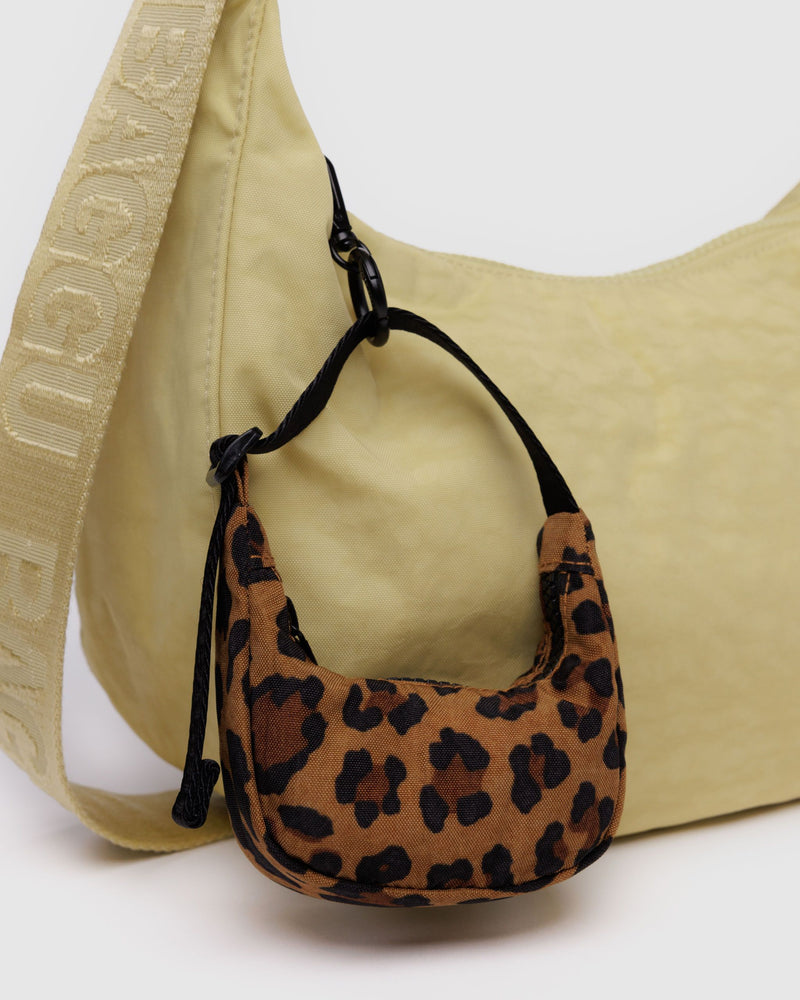 BAGGU  Crescent Bag Charm - Leopard