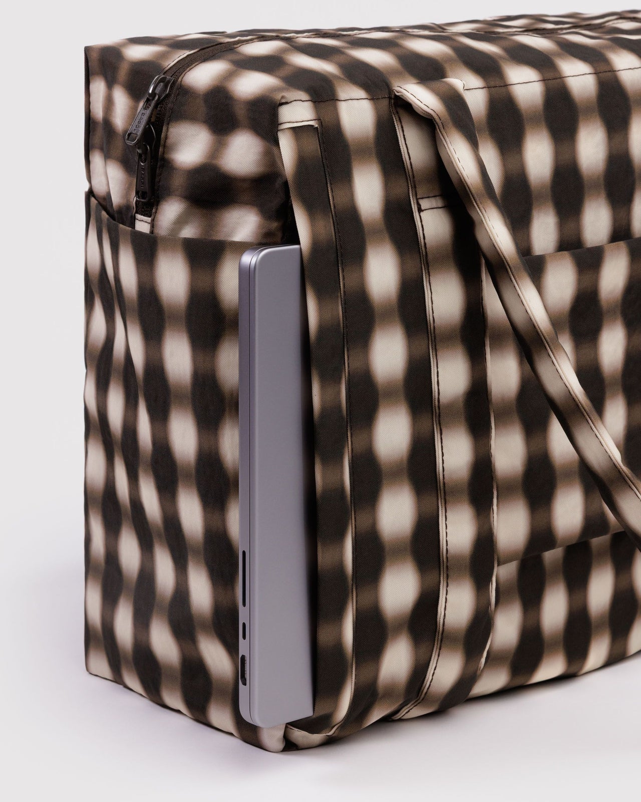 Small Cloud Carry-On - Blurred Gingham Brown