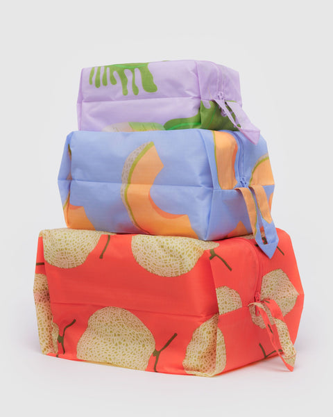 BAGGU Travel 3D Zip Set - Japanese Produce