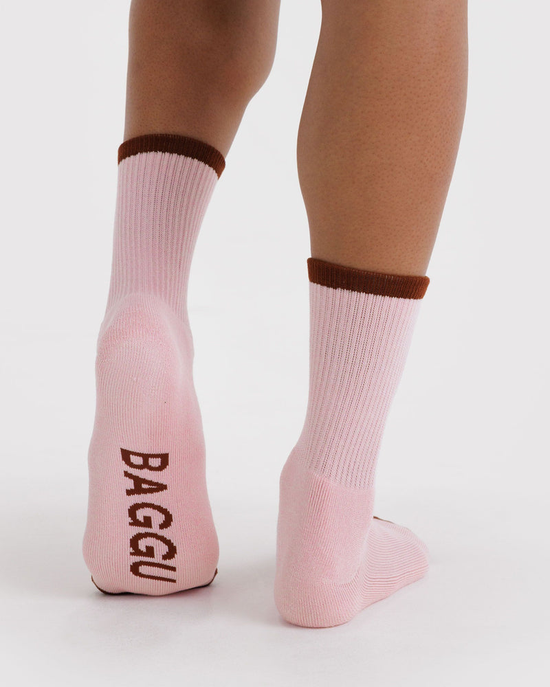 BAGGU  Ribbed Sock - Blush Mix