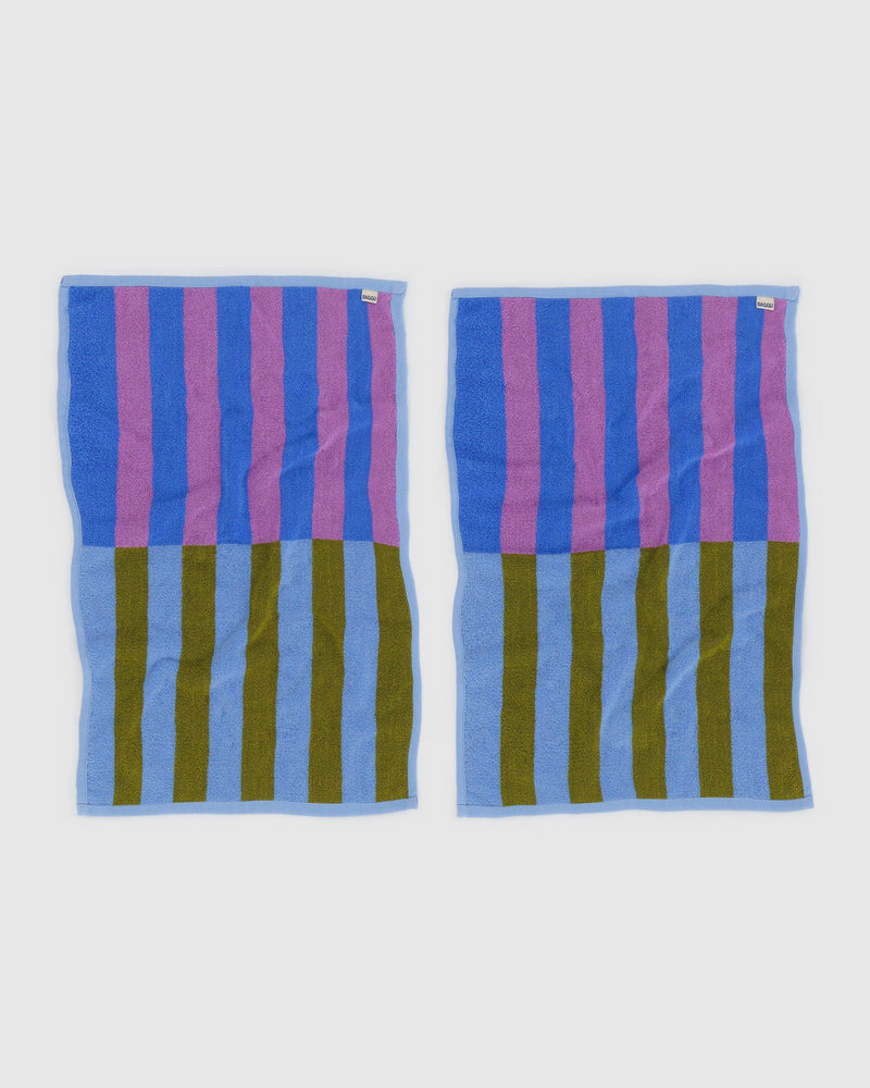 BAGGU.com  Hand Towel Set of 2 - Cabana Stripe Mix
