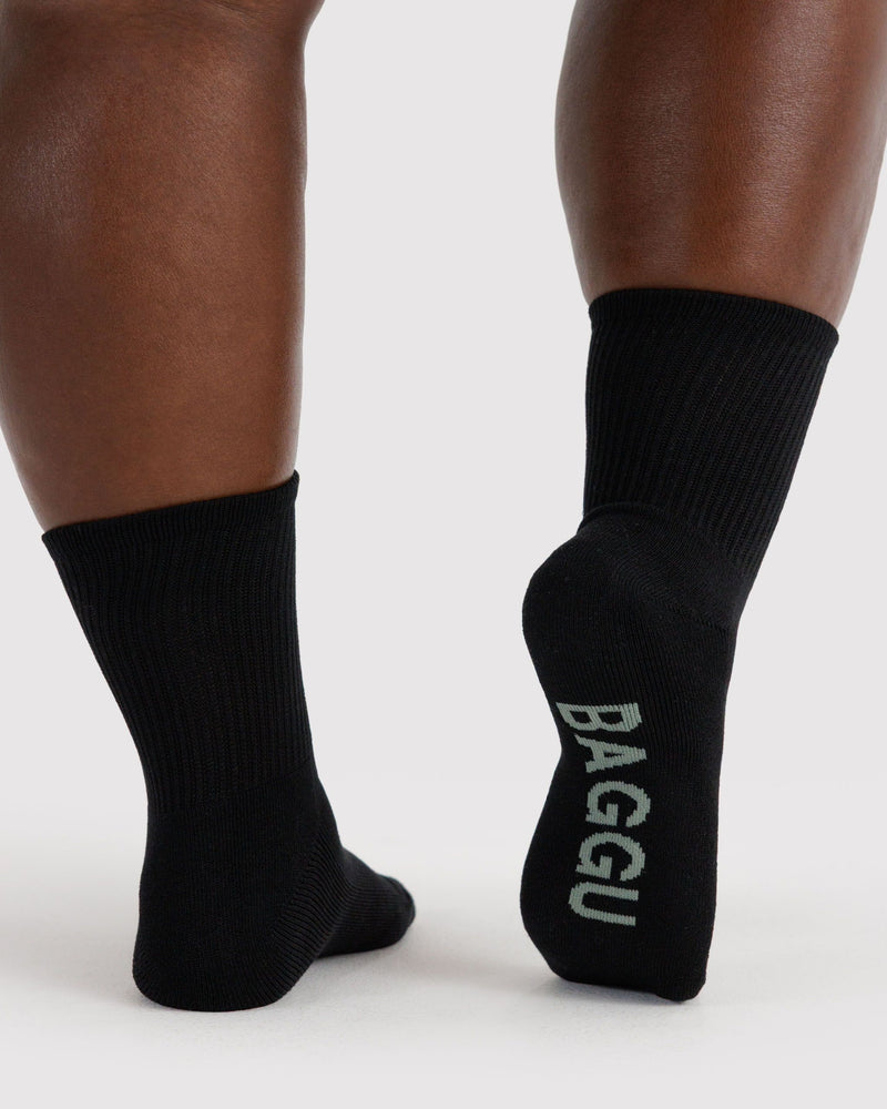 BAGGU  Ribbed Sock - Black