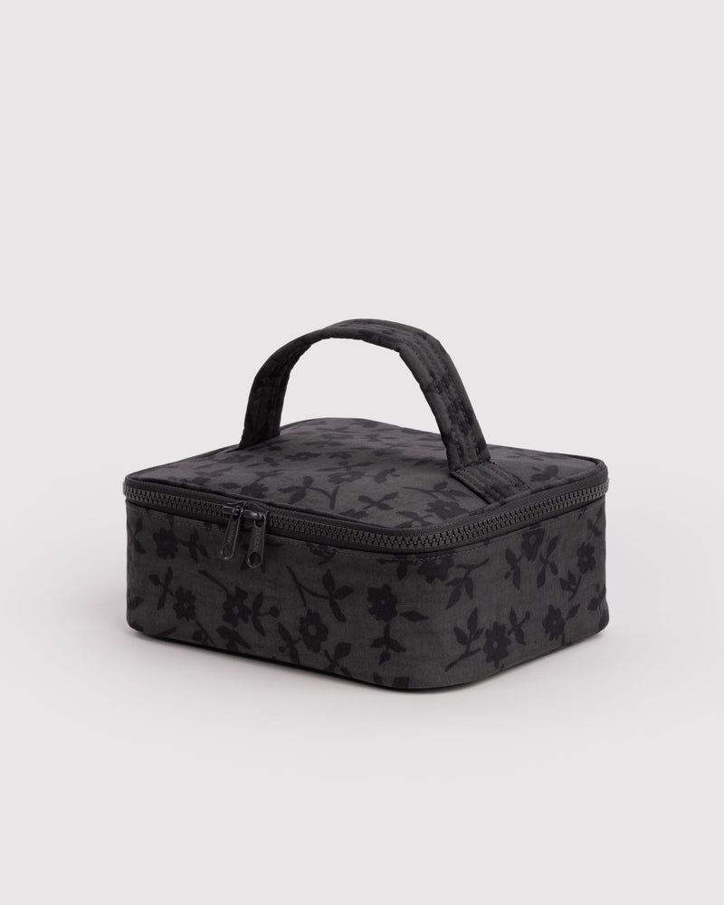 BAGGU  Small Cosmetic Case - Charcoal Ditsy Floral