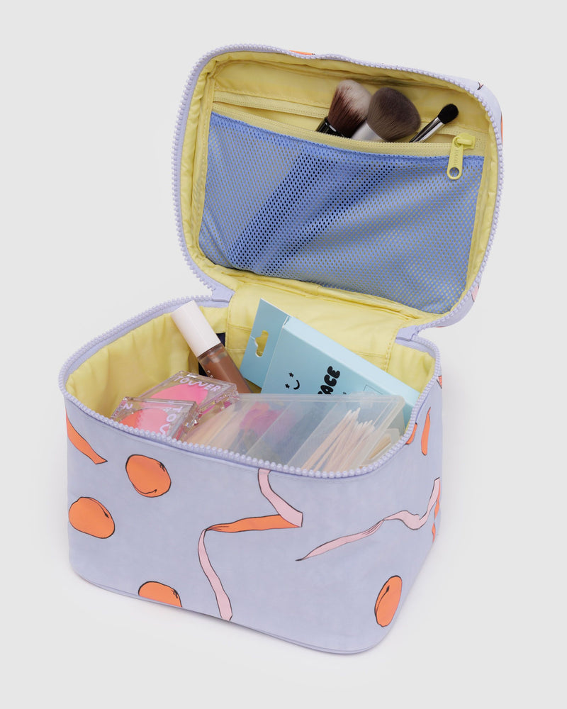 BAGGU ALL PRODUCTS Large Cosmetic Case - Apricots & Ribbons