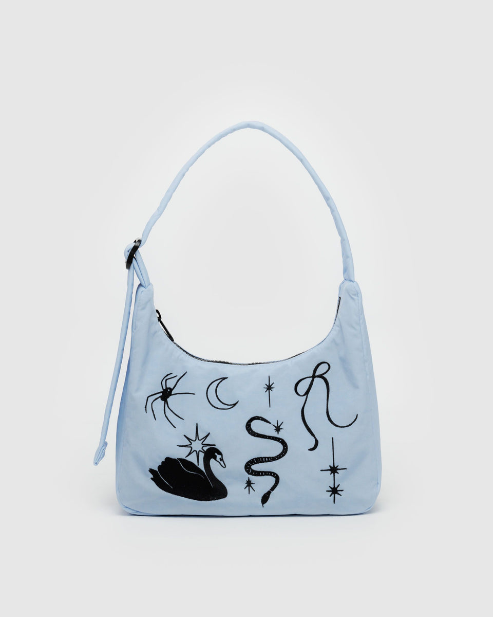 BAGGU PRODUCTS Mini Nylon Shoulder Bag - Embroidered Ballet Icons