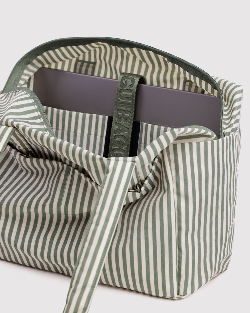 BAGGU  Everyday Cloud Bag - Sage Stripe