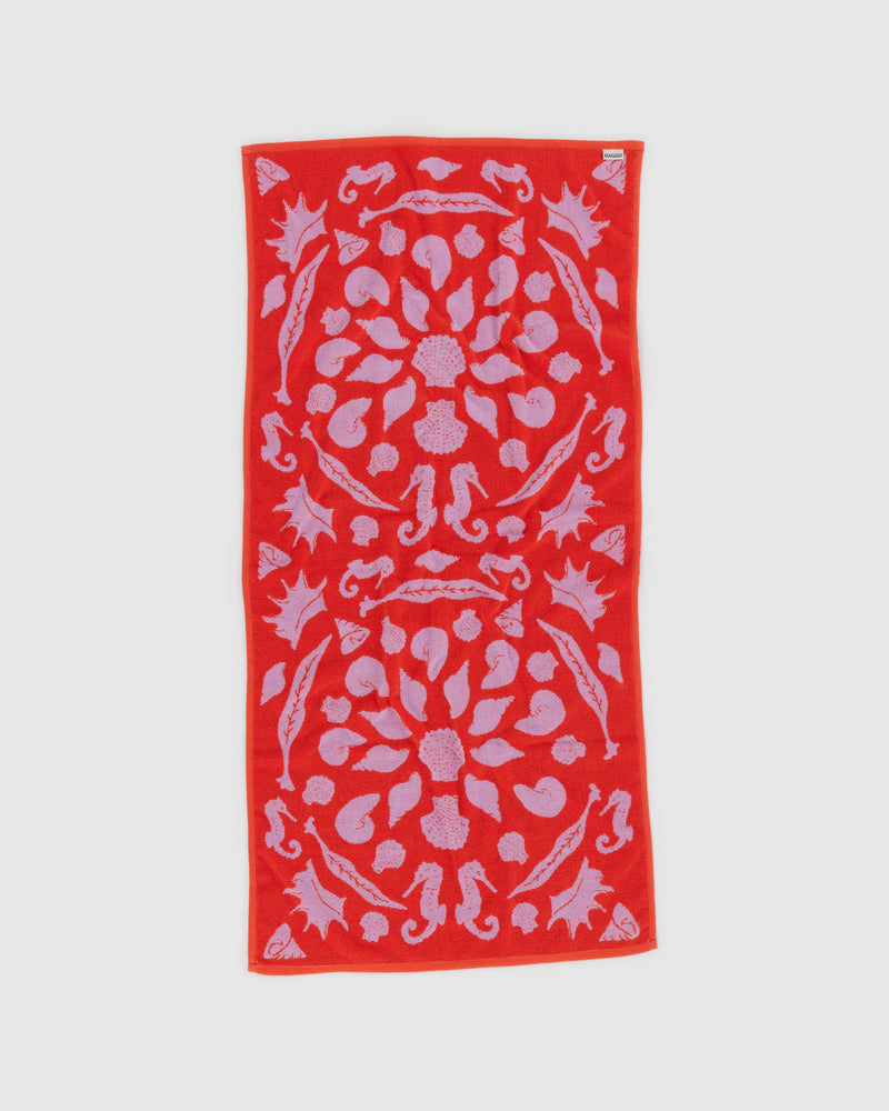 BAGGU  Bath Towel - Sea Shells