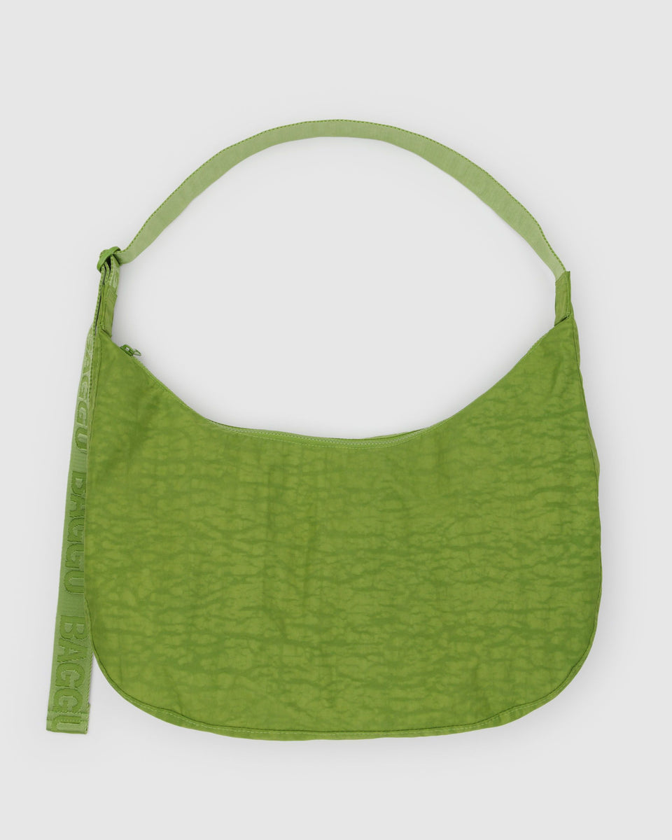 BAGGU ALL PRODUCTS Large Nylon Crescent Bag - Green Juice